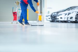 commercial building cleaning